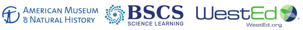 AMNH logo, BSCS logo, and WestEd logo