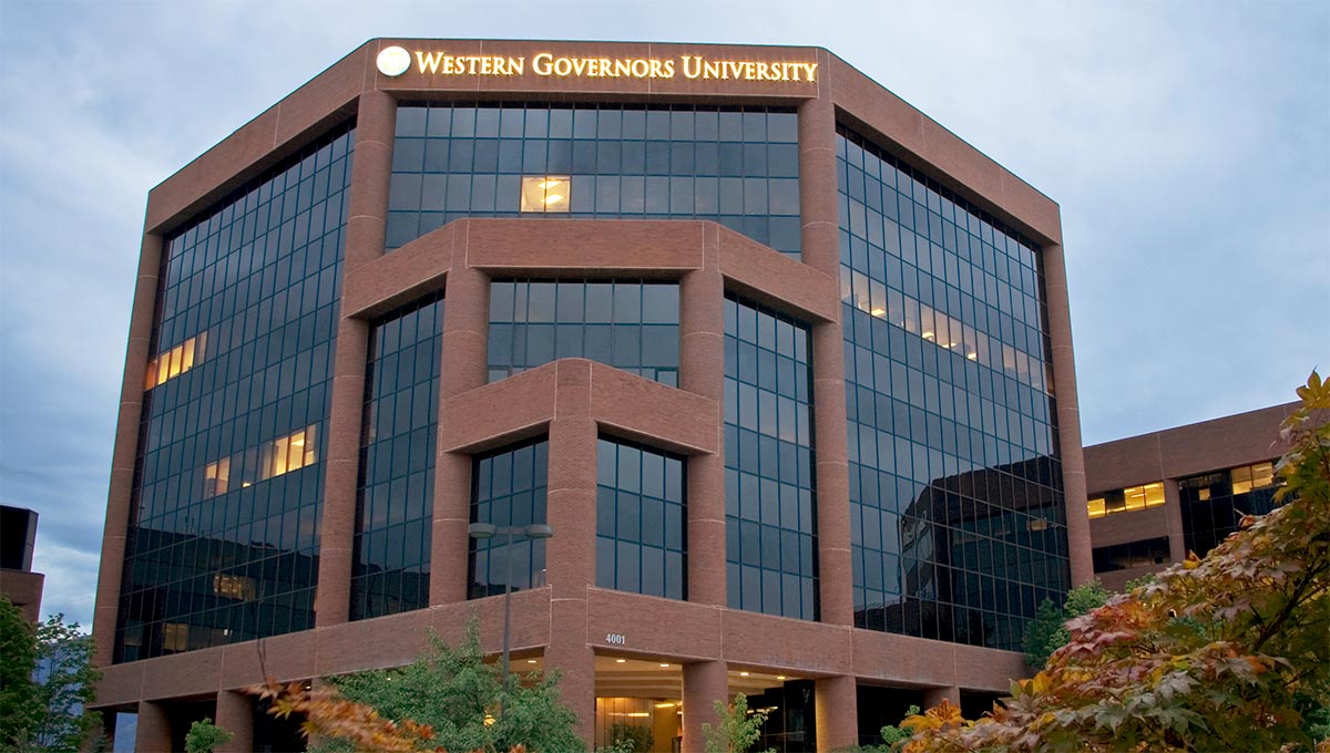 A photograph of the Western Governors University headquarters