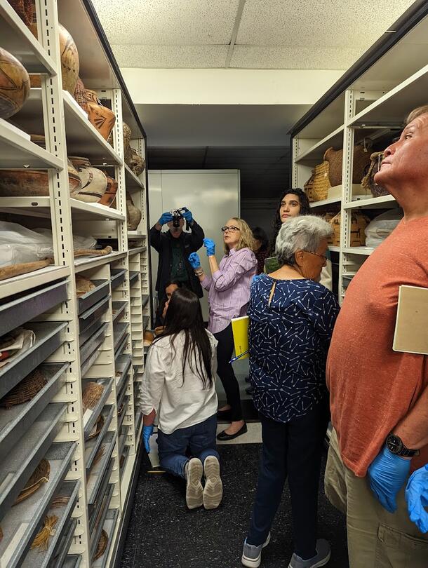 Potters in AMNH ethnographic storage.